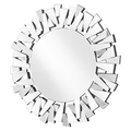 Elegant Decor Sparkle 31.5 In. Contemporary Round Mirror In Clear MR9133